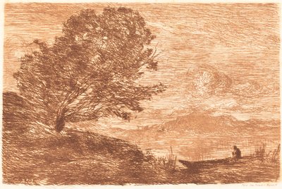 A Lake in the Tyrol by Jean Baptiste Camille Corot