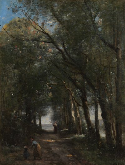 A Lane through the Trees, ca. 1870-73 by Jean Baptiste Camille Corot