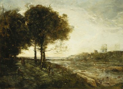 A River in Romagna by Jean Baptiste Camille Corot