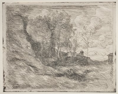 A Souvenir of Ostia by Jean Baptiste Camille Corot