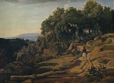 A View Near Volterra by Jean Baptiste Camille Corot