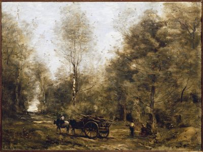 A Path in the Woods of Wagnonville by Jean Baptiste Camille Corot