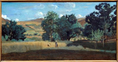 A Wheat Field in the Morvan by Jean Baptiste Camille Corot