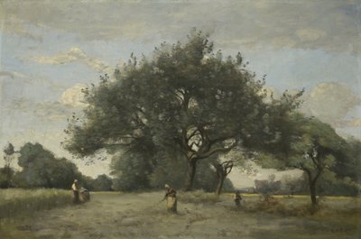 Apple Trees in a Field by Jean Baptiste Camille Corot