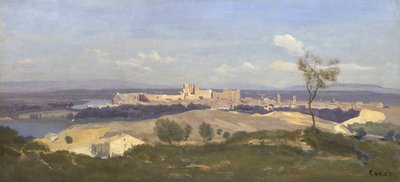 Avignon from the West, 1836 by Jean Baptiste Camille Corot