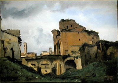 Basilica of Constantine by Jean Baptiste Camille Corot