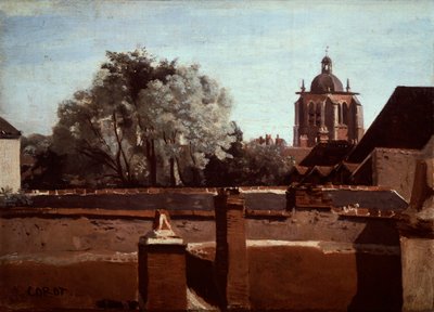 Bell Tower of Church of Saint Paterne at Orleans by Jean Baptiste Camille Corot