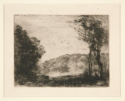 Wooded Countryside by Jean Baptiste Camille Corot