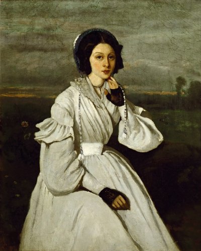 Claire Sennegon, 1837 by Jean Baptiste Camille Corot