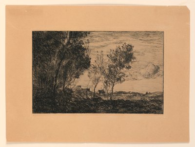 In the Dunes: Souvenir of the Woods at the Hague by Jean Baptiste Camille Corot