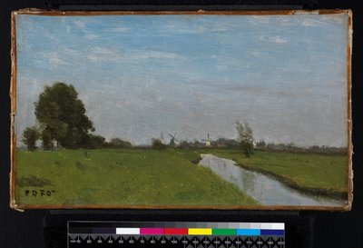 Dutch Landscape in Holland, 1854 by Jean Baptiste Camille Corot