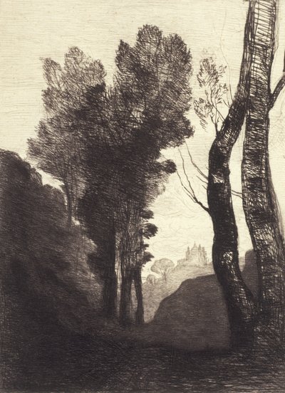 Environs of Rome, 1866 by Jean Baptiste Camille Corot