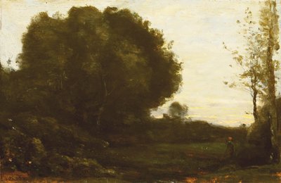 Evening in the Valley by Jean Baptiste Camille Corot