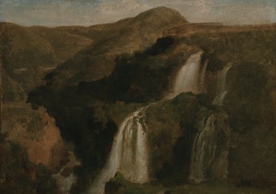Falls of Tivoli by Jean Baptiste Camille Corot