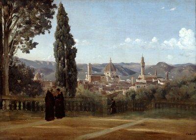 Florence, View from the Boboli Gardens, 1835-1840 by Jean Baptiste Camille Corot