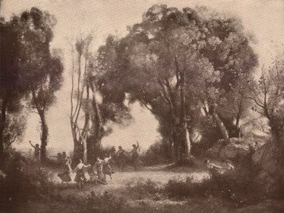 Morning. Dance of the Nymphs by Jean Baptiste Camille Corot