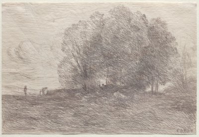 Group of Trees, 1858 by Jean Baptiste Camille Corot