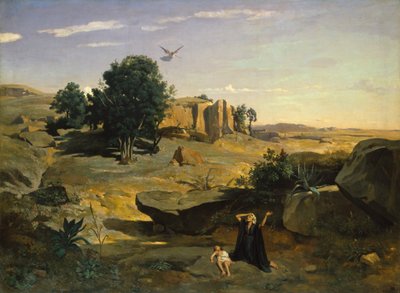 Hagar in the Wilderness, 1835 by Jean Baptiste Camille Corot