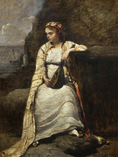 Haydée by Jean Baptiste Camille Corot