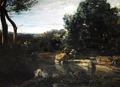 Impression of Italy, or Italian Landscape by Jean Baptiste Camille Corot