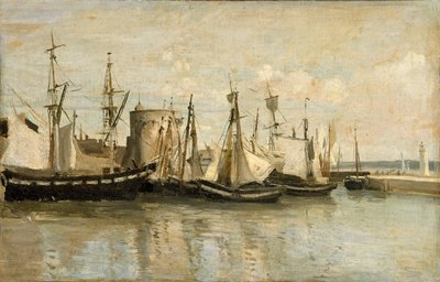 La Rochelle. Entrance of the Port of Echouage by Jean Baptiste Camille Corot