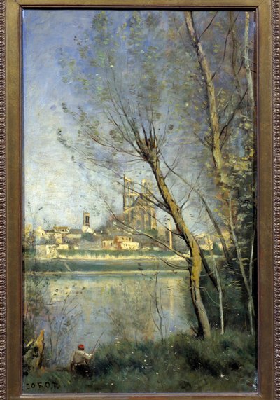 The Cathedral of Mantes by Jean Baptiste Camille Corot