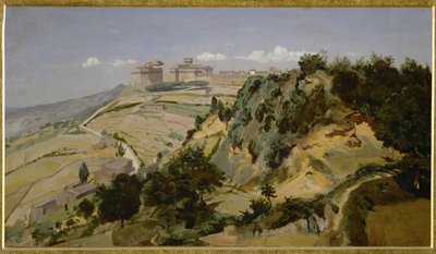 Volterra Citadel by Jean Baptiste Camille Corot