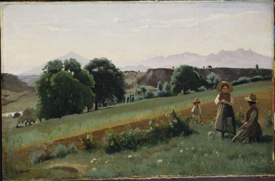 Landscape at Mornex by Jean Baptiste Camille Corot
