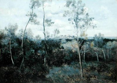 Le Mont Valerian by Jean Baptiste Camille Corot