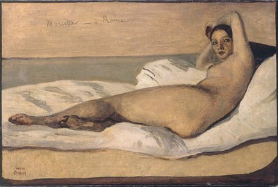 Marietta the Roman Odalisque by Jean Baptiste Camille Corot