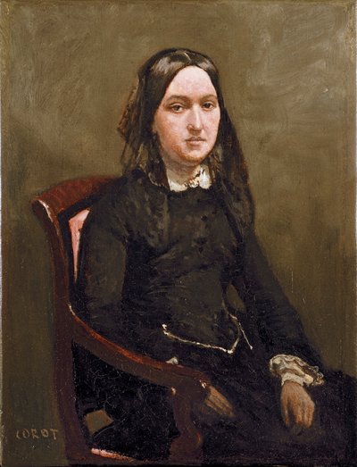 Mme Bison by Jean Baptiste Camille Corot
