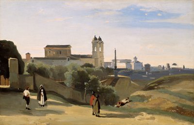 Monte Pincio, Rome by Jean Baptiste Camille Corot