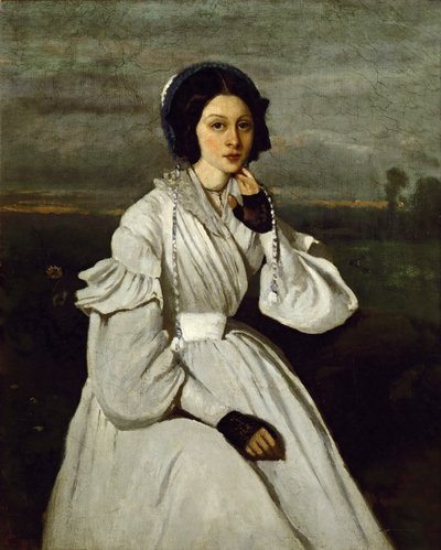 Portrait of Claire Sennegon by Jean Baptiste Camille Corot