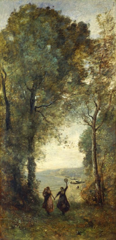 Reminiscence of the Beach of Naples by Jean Baptiste Camille Corot