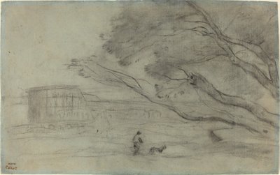 Souvenir: Roman Landscape with the Colosseum by Jean Baptiste Camille Corot