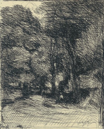 Souvenir of Bas-Bréau by Jean Baptiste Camille Corot
