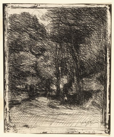 Souvenir of Bas-Bréau by Jean Baptiste Camille Corot