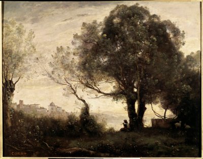 Souvenir of Castelgondolfo in Italy by Jean Baptiste Camille Corot