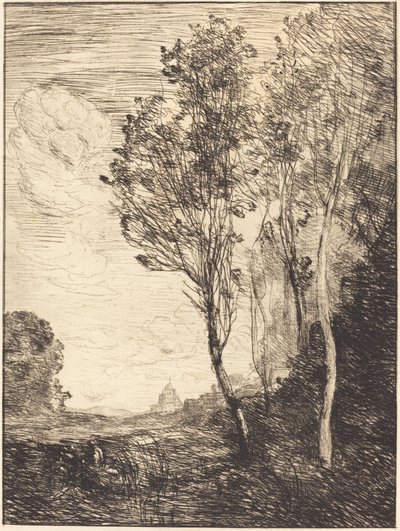 Souvenir of Italy, 1866 by Jean Baptiste Camille Corot