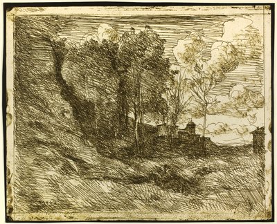 Souvenir of Ostia by Jean Baptiste Camille Corot