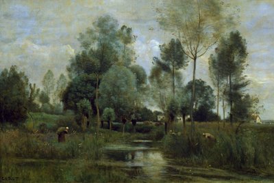 Spring, by Jean-Baptiste-Camille Corot by Jean Baptiste Camille Corot