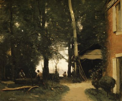 The Banks of the Seine at Conflans, ca. 1865-1870 by Jean Baptiste Camille Corot
