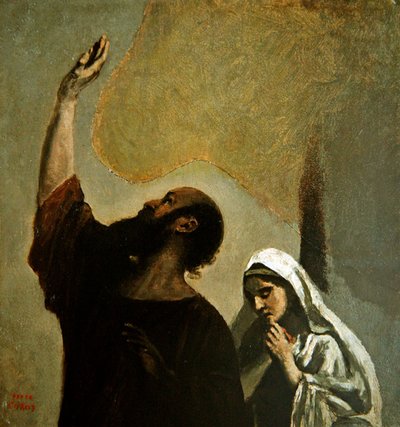 The Baptism of Christ by Jean Baptiste Camille Corot