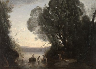 The Bath of Diana (Le Bain de Diane), c.1855 by Jean Baptiste Camille Corot