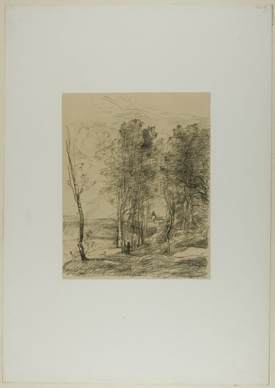 The Bell Tower of St. Nicolas-lez-Arras by Jean Baptiste Camille Corot
