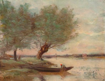 The Boatman, 1806-1875 by Jean Baptiste Camille Corot