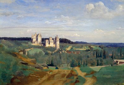 The Castle of Pierrefonds by Jean Baptiste Camille Corot