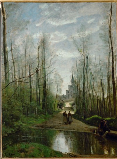 The Church of Marissel by Jean Baptiste Camille Corot