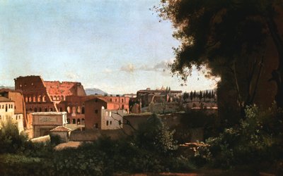 The Colosseum: View from the Farnese Gardens, Rome, 1826 by Jean Baptiste Camille Corot
