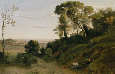 The Countryside near Naples by Jean Baptiste Camille Corot